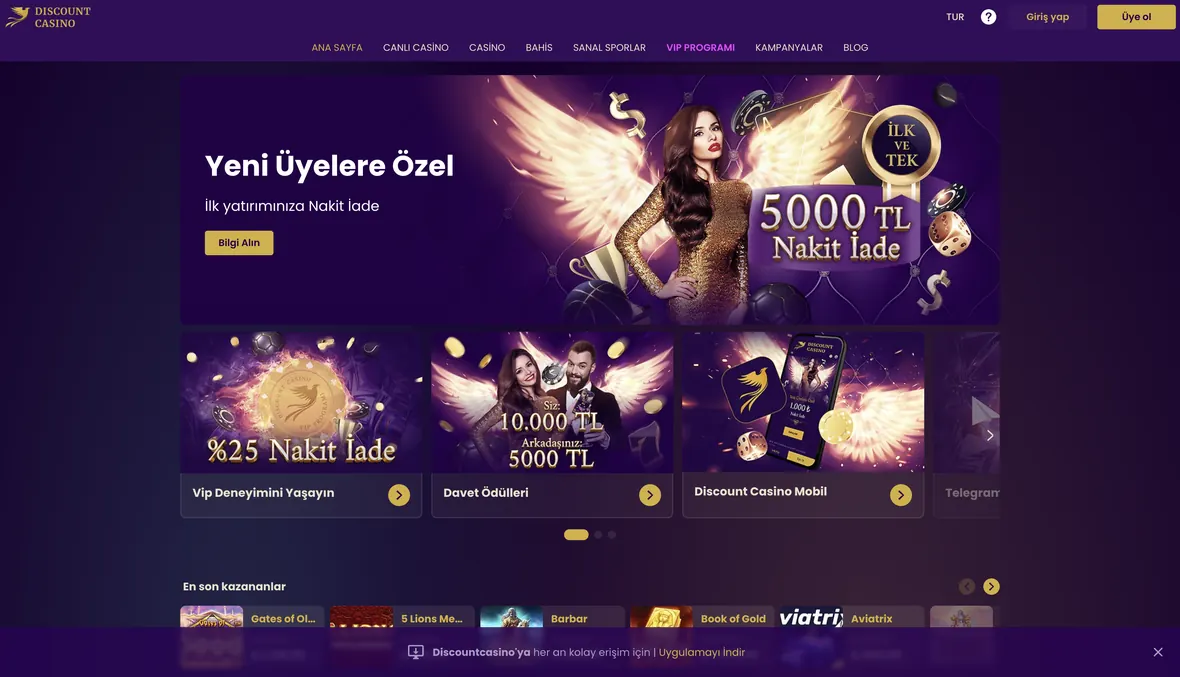 Operatörün ana sayfası, 26 Ağustos 2026 tarihli ekran görüntüsü.